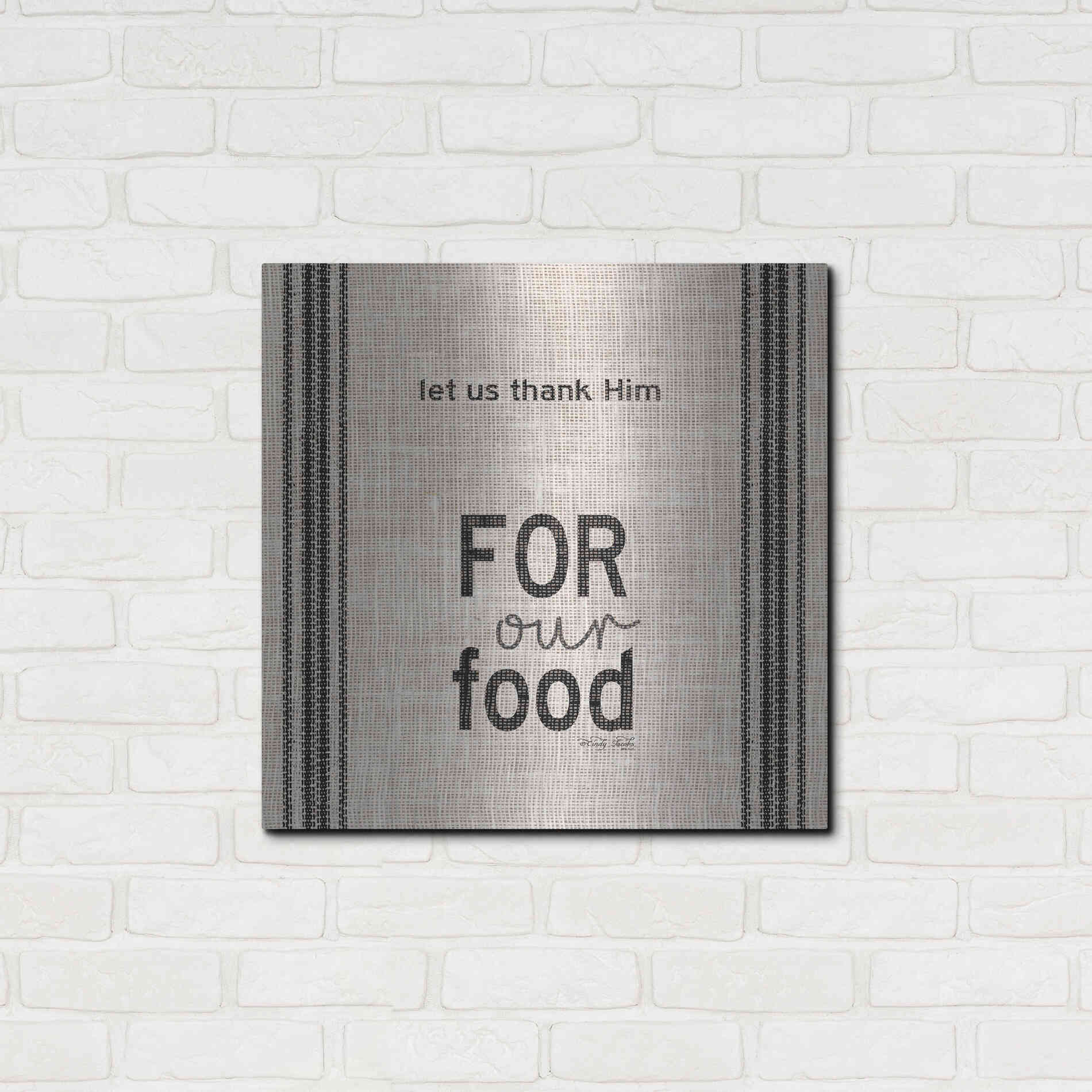Luxe Metal Art 'Let Us Thank Him' by Cindy Jacobs, Metal Wall Art,24x24