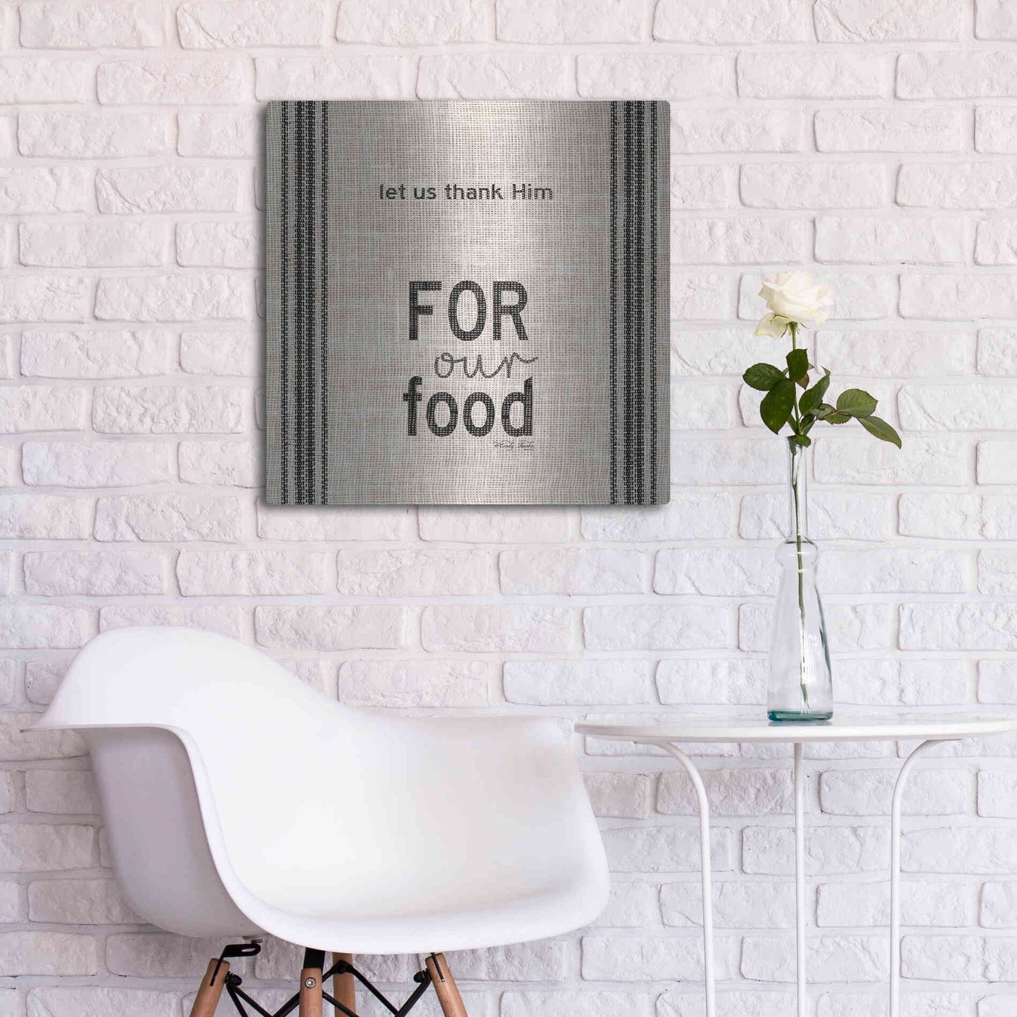 Luxe Metal Art 'Let Us Thank Him' by Cindy Jacobs, Metal Wall Art,24x24