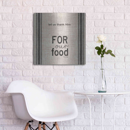 Luxe Metal Art 'Let Us Thank Him' by Cindy Jacobs, Metal Wall Art,24x24