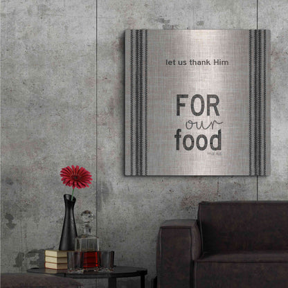 Luxe Metal Art 'Let Us Thank Him' by Cindy Jacobs, Metal Wall Art,36x36