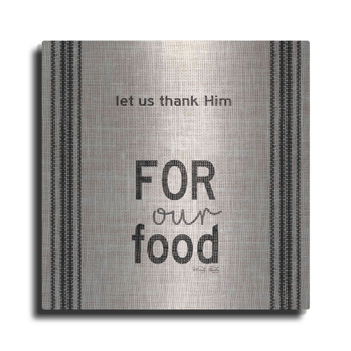 Luxe Metal Art 'Let Us Thank Him' by Cindy Jacobs, Metal Wall Art