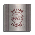 Luxe Metal Art 'Home Sweet Home Embroidery' by Cindy Jacobs, Metal Wall Art