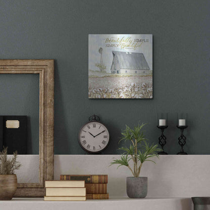 Luxe Metal Art 'Beautifully Simple' by Cindy Jacobs, Metal Wall Art,12x12