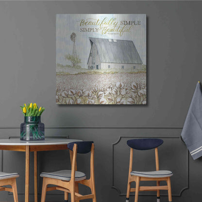 Luxe Metal Art 'Beautifully Simple' by Cindy Jacobs, Metal Wall Art,36x36