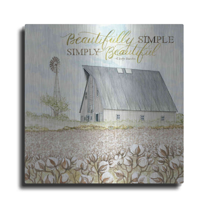 Luxe Metal Art 'Beautifully Simple' by Cindy Jacobs, Metal Wall Art