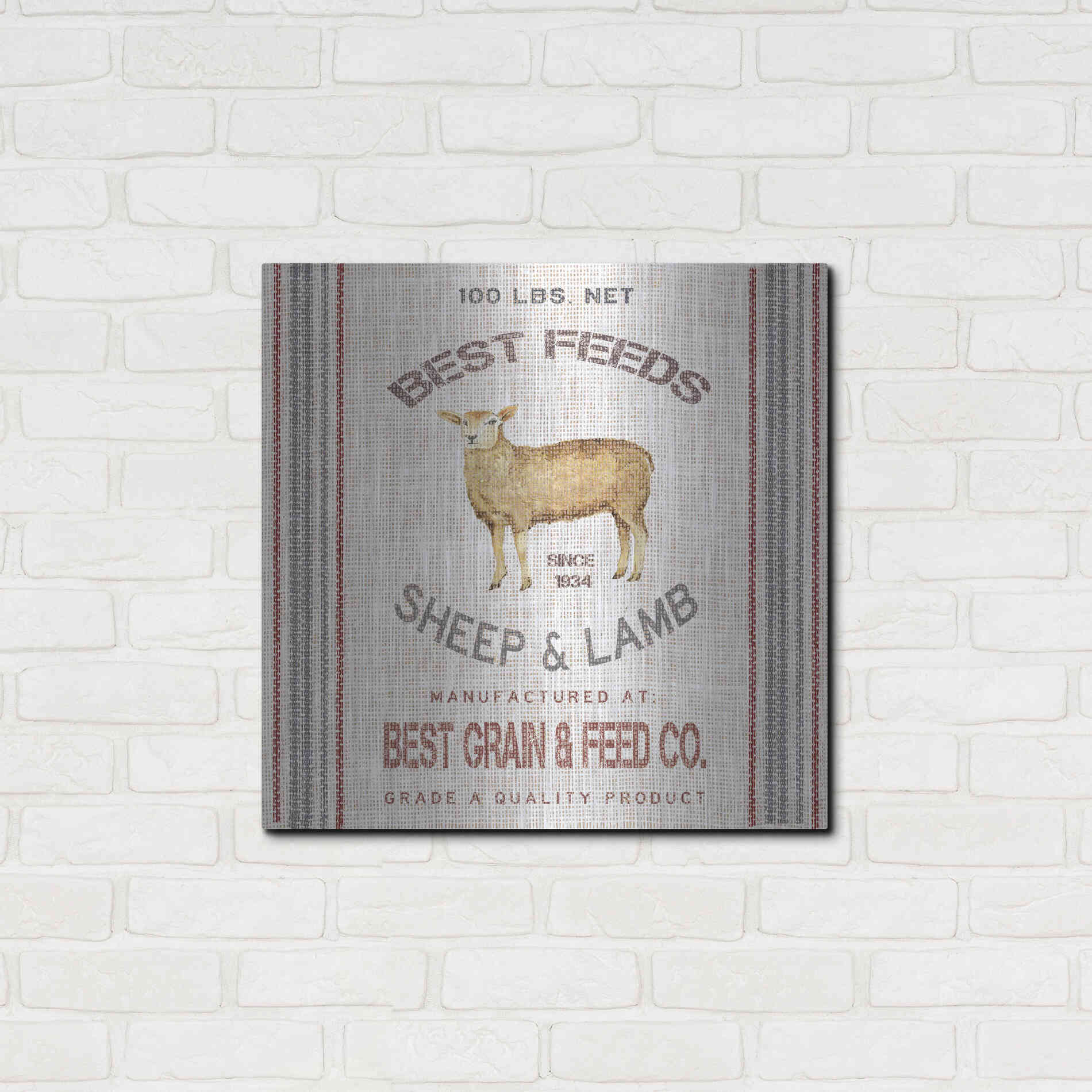 Luxe Metal Art 'Best Feeds' by Cindy Jacobs, Metal Wall Art,24x24