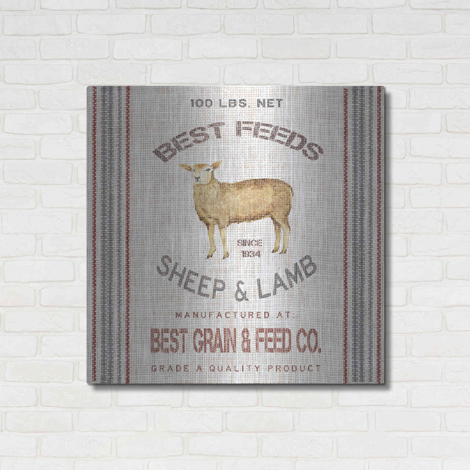 Luxe Metal Art 'Best Feeds' by Cindy Jacobs, Metal Wall Art,36x36