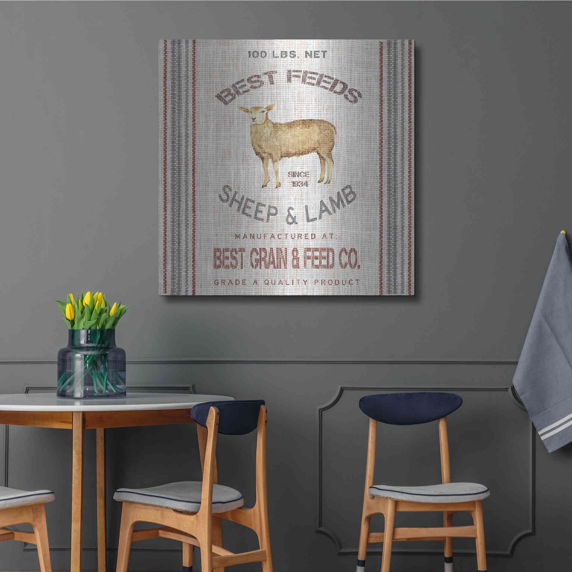 Luxe Metal Art 'Best Feeds' by Cindy Jacobs, Metal Wall Art,36x36