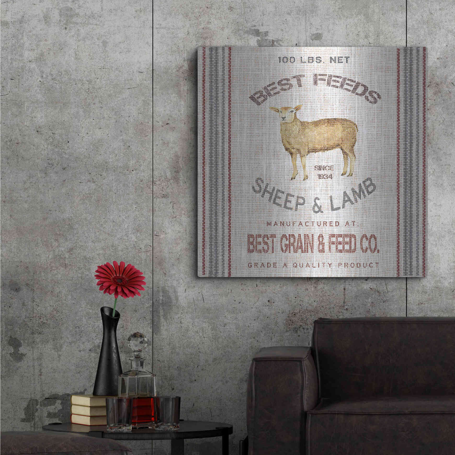 Luxe Metal Art 'Best Feeds' by Cindy Jacobs, Metal Wall Art,36x36