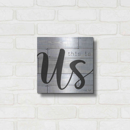 Luxe Metal Art 'This is Us' by Cindy Jacobs, Metal Wall Art,12x12