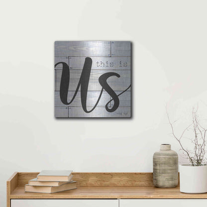 Luxe Metal Art 'This is Us' by Cindy Jacobs, Metal Wall Art,12x12