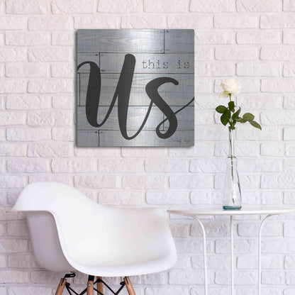 Luxe Metal Art 'This is Us' by Cindy Jacobs, Metal Wall Art,24x24