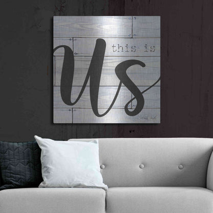 Luxe Metal Art 'This is Us' by Cindy Jacobs, Metal Wall Art,36x36