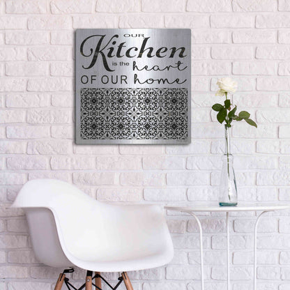 Luxe Metal Art 'Our Kitchen' by Cindy Jacobs, Metal Wall Art,24x24