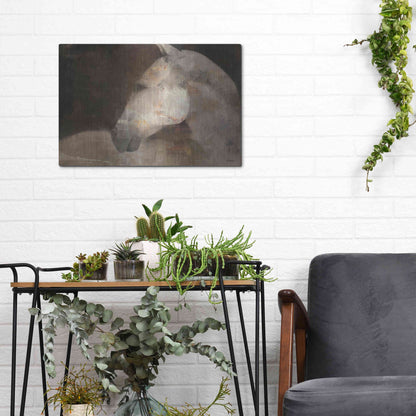 Luxe Metal Art 'Looking Back' by Albena Hristova, Metal Wall Art,16x12