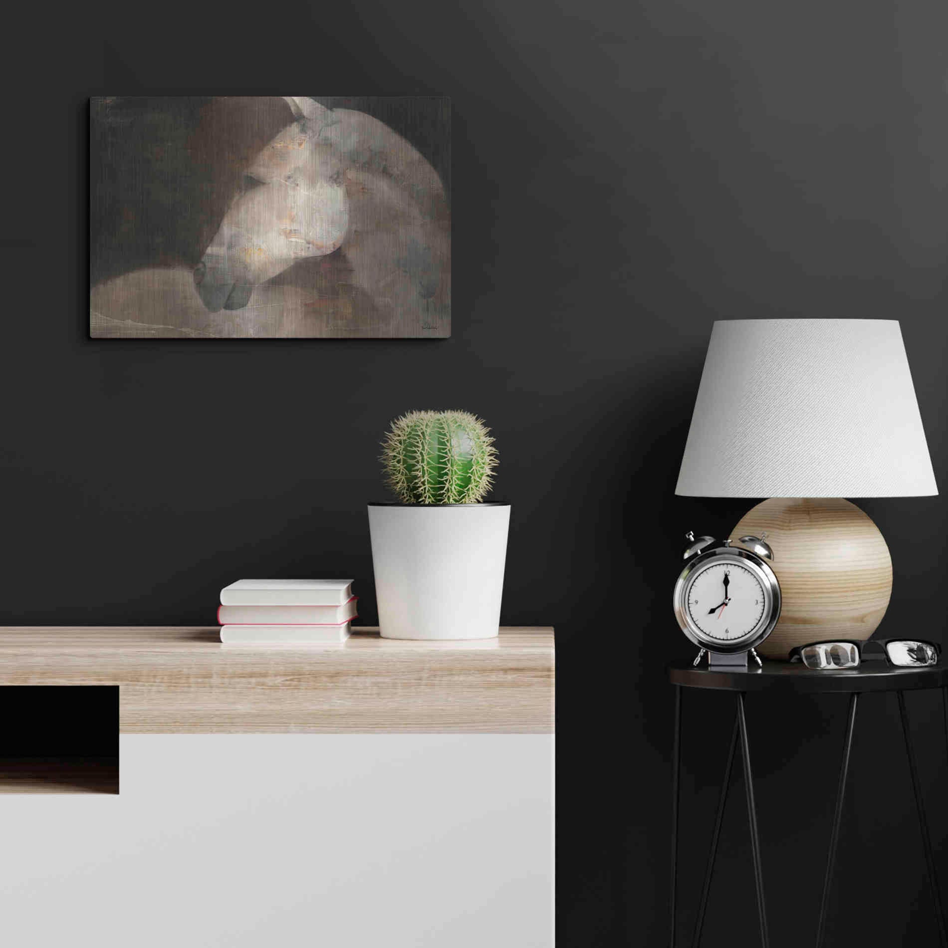 Luxe Metal Art 'Looking Back' by Albena Hristova, Metal Wall Art,24x16