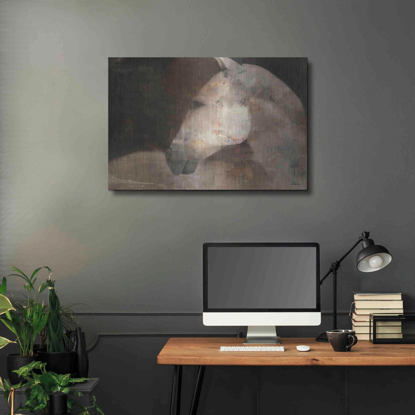 Luxe Metal Art 'Looking Back' by Albena Hristova, Metal Wall Art,36x24