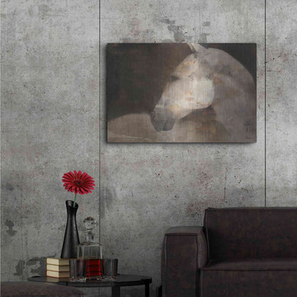 Luxe Metal Art 'Looking Back' by Albena Hristova, Metal Wall Art,36x24