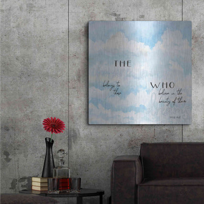 Luxe Metal Art 'The Future' by Cindy Jacobs, Metal Wall Art,36x36