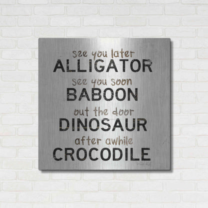 Luxe Metal Art 'See You Later' by Cindy Jacobs, Metal Wall Art,36x36