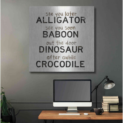Luxe Metal Art 'See You Later' by Cindy Jacobs, Metal Wall Art,36x36