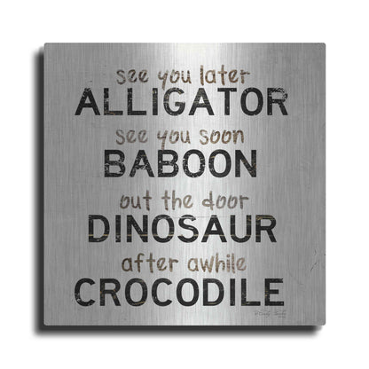 Luxe Metal Art 'See You Later' by Cindy Jacobs, Metal Wall Art