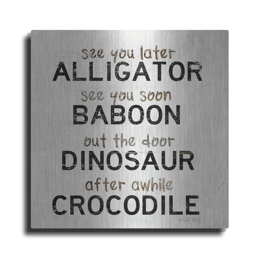 Luxe Metal Art 'See You Later' by Cindy Jacobs, Metal Wall Art