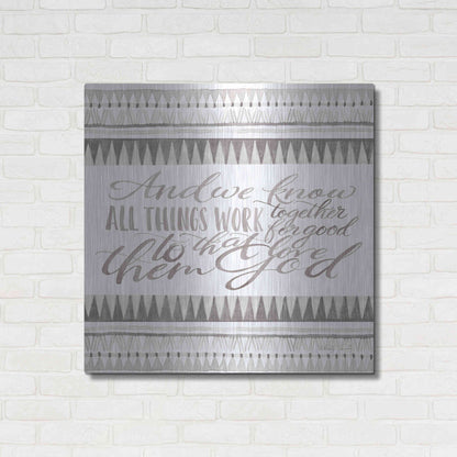 Luxe Metal Art 'All Things Work Together' by Cindy Jacobs, Metal Wall Art,36x36