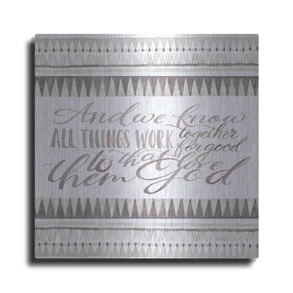 Luxe Metal Art 'All Things Work Together' by Cindy Jacobs, Metal Wall Art
