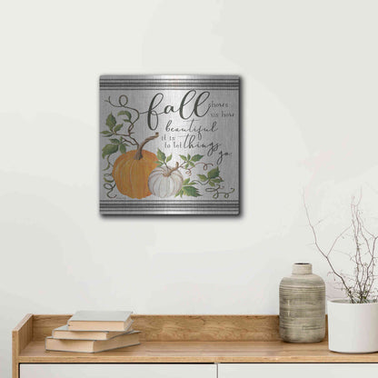 Luxe Metal Art 'Let Things Go' by Cindy Jacobs, Metal Wall Art,12x12