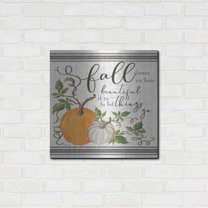 Luxe Metal Art 'Let Things Go' by Cindy Jacobs, Metal Wall Art,24x24