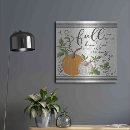 Luxe Metal Art 'Let Things Go' by Cindy Jacobs, Metal Wall Art,24x24
