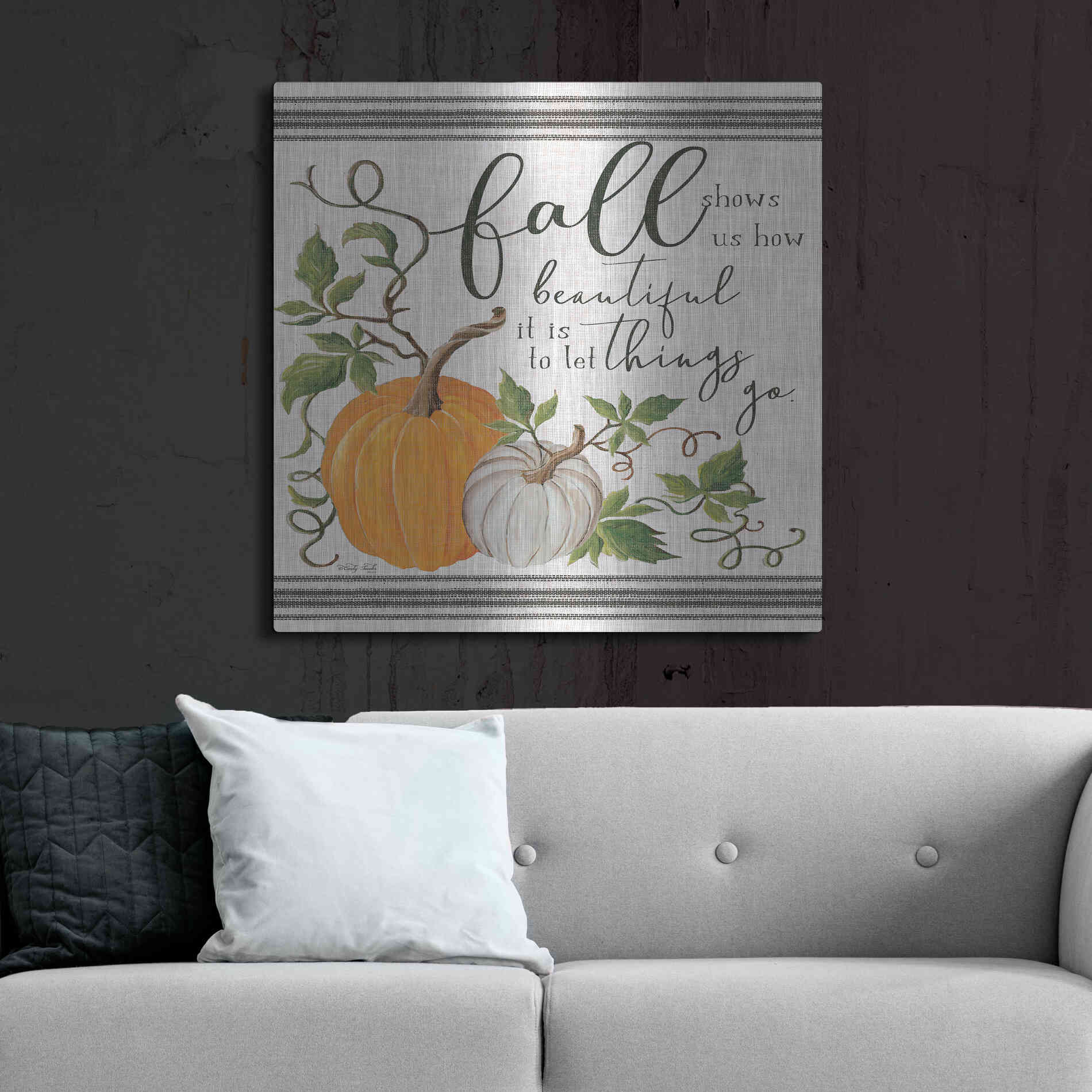 Luxe Metal Art 'Let Things Go' by Cindy Jacobs, Metal Wall Art,36x36