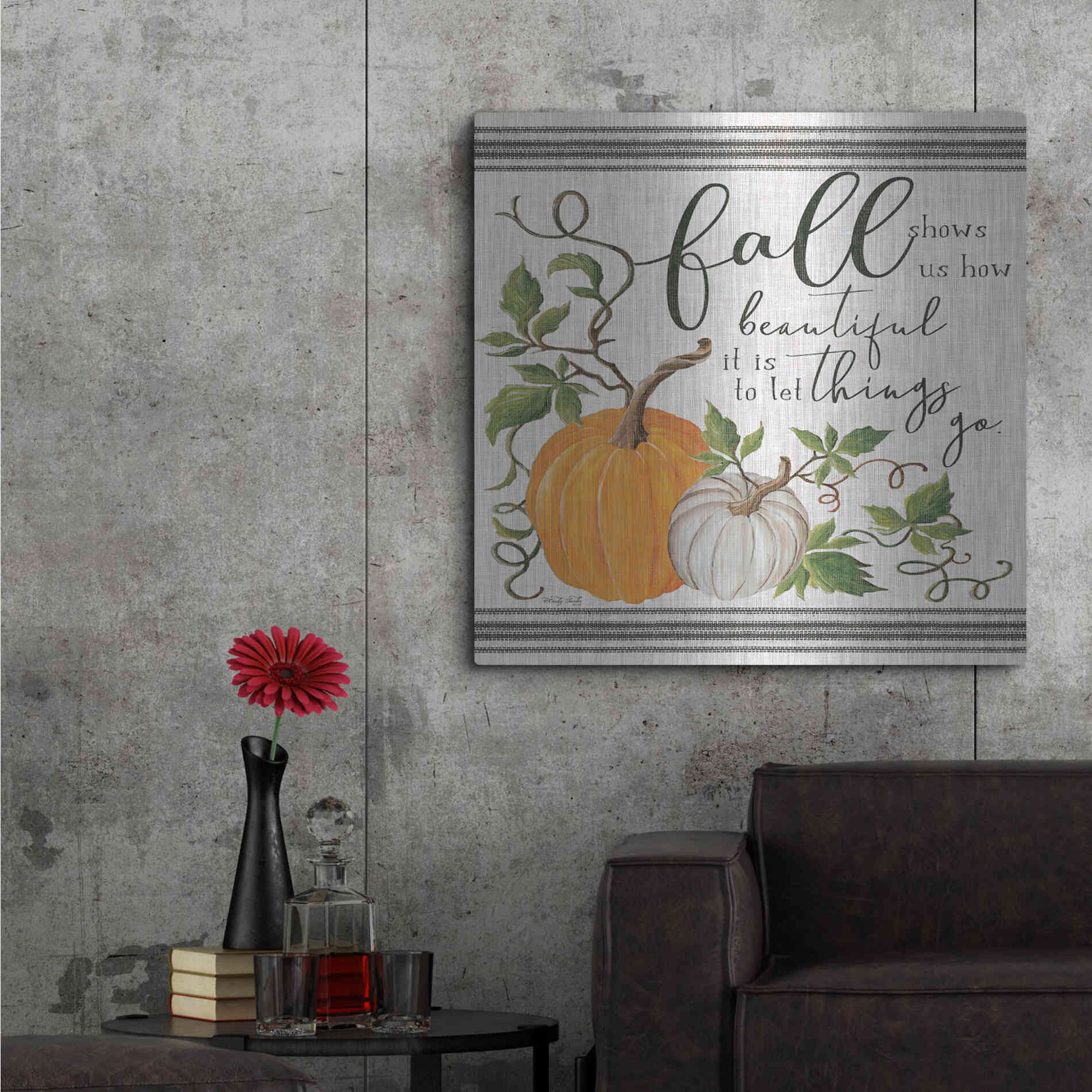 Luxe Metal Art 'Let Things Go' by Cindy Jacobs, Metal Wall Art,36x36