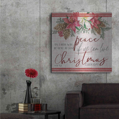 Luxe Metal Art 'Peace on Earth' by Cindy Jacobs, Metal Wall Art,36x36