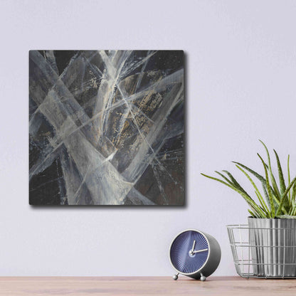 Luxe Metal Art 'Glacier I' by Albena Hristova, Metal Wall Art,12x12