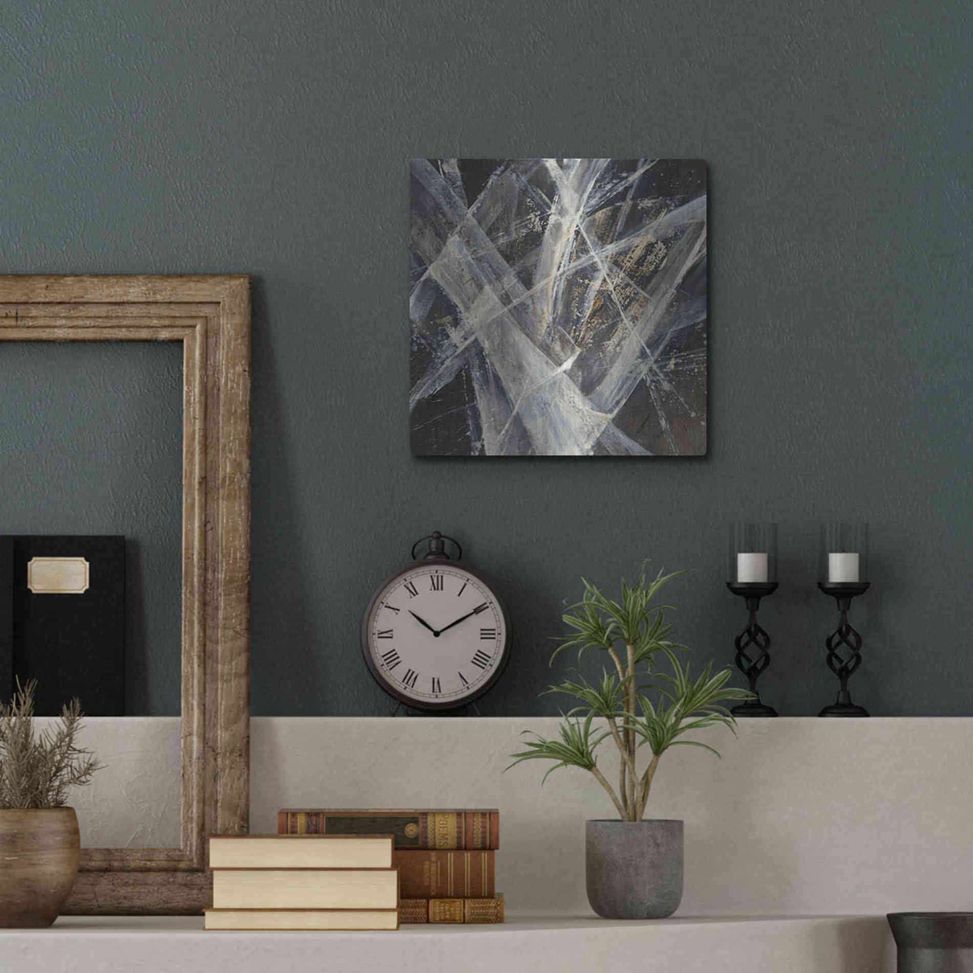 Luxe Metal Art 'Glacier I' by Albena Hristova, Metal Wall Art,12x12