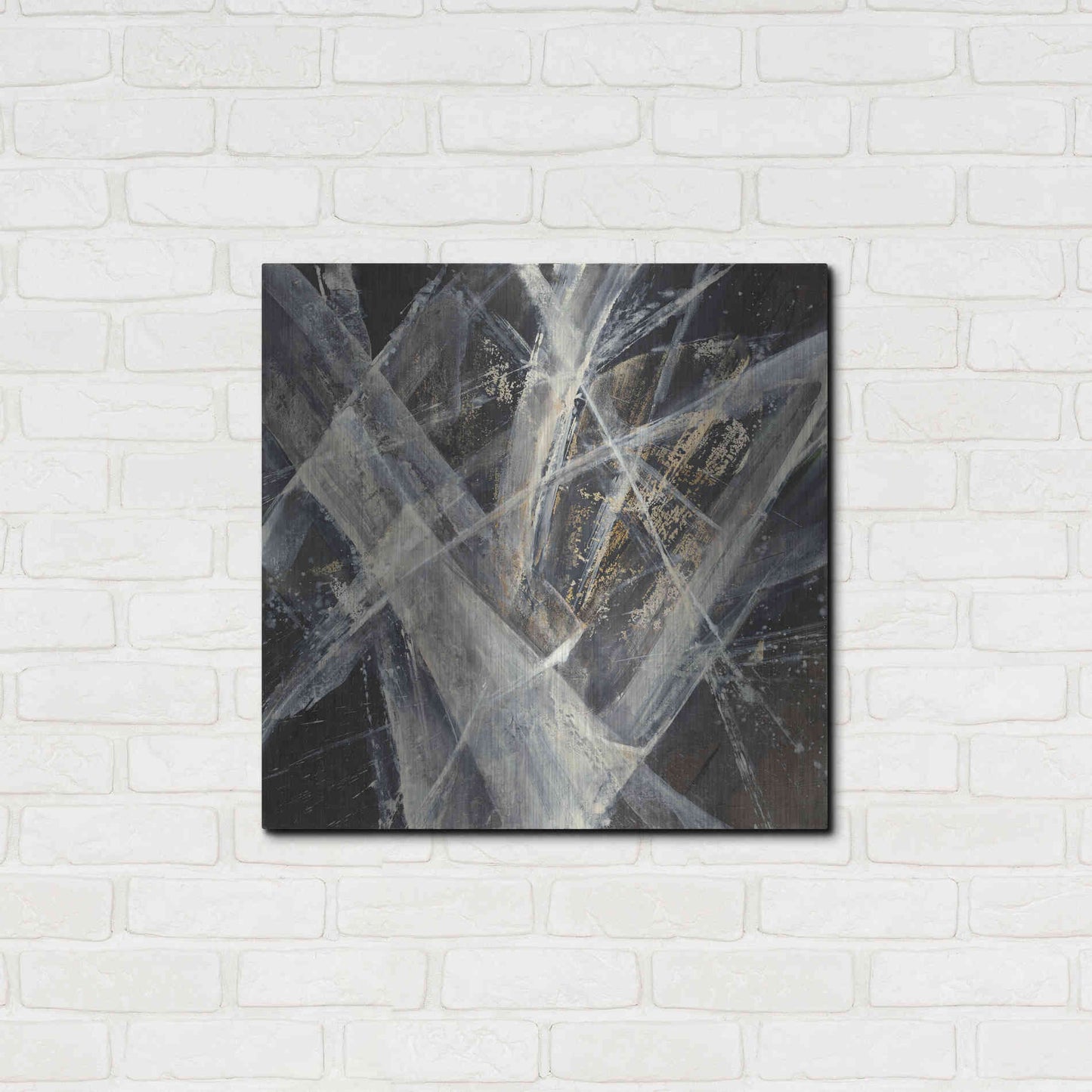 Luxe Metal Art 'Glacier I' by Albena Hristova, Metal Wall Art,24x24