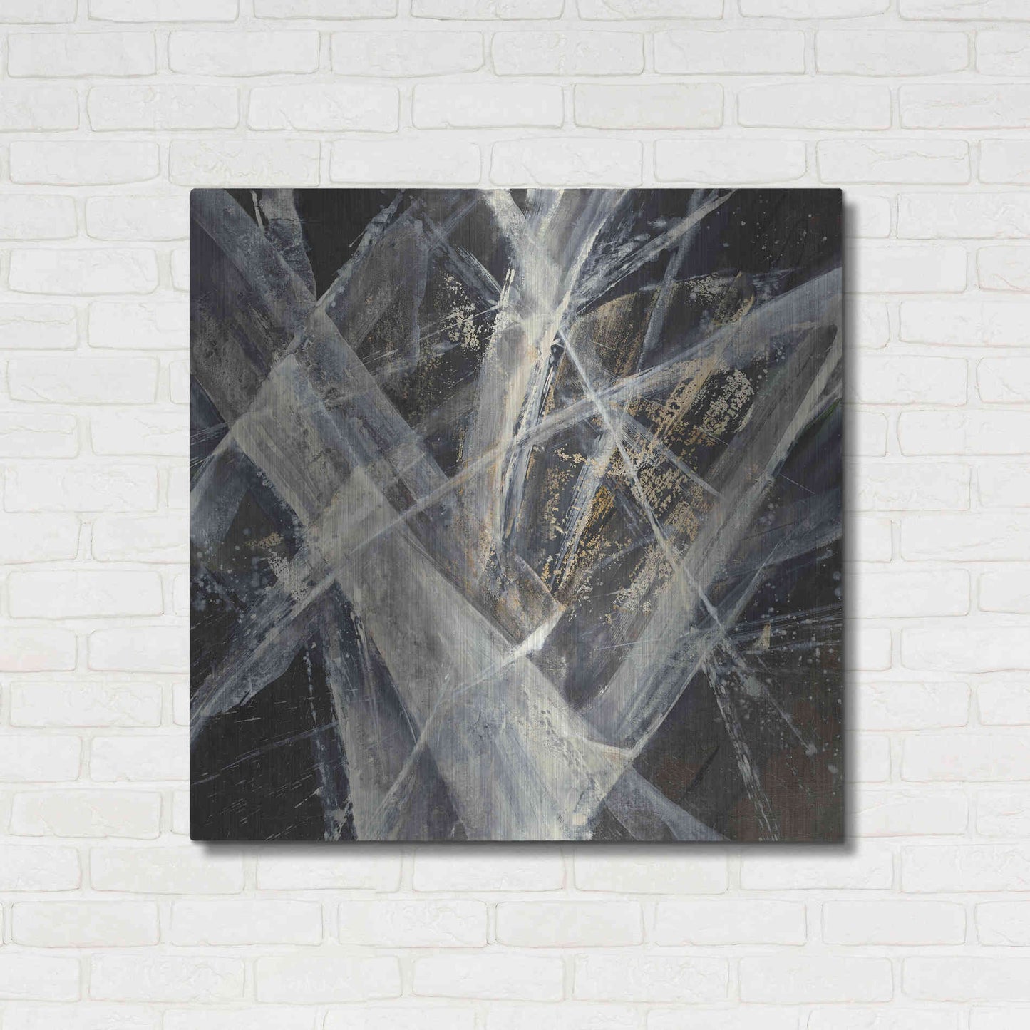 Luxe Metal Art 'Glacier I' by Albena Hristova, Metal Wall Art,36x36