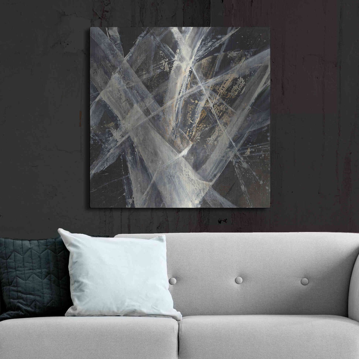 Luxe Metal Art 'Glacier I' by Albena Hristova, Metal Wall Art,36x36