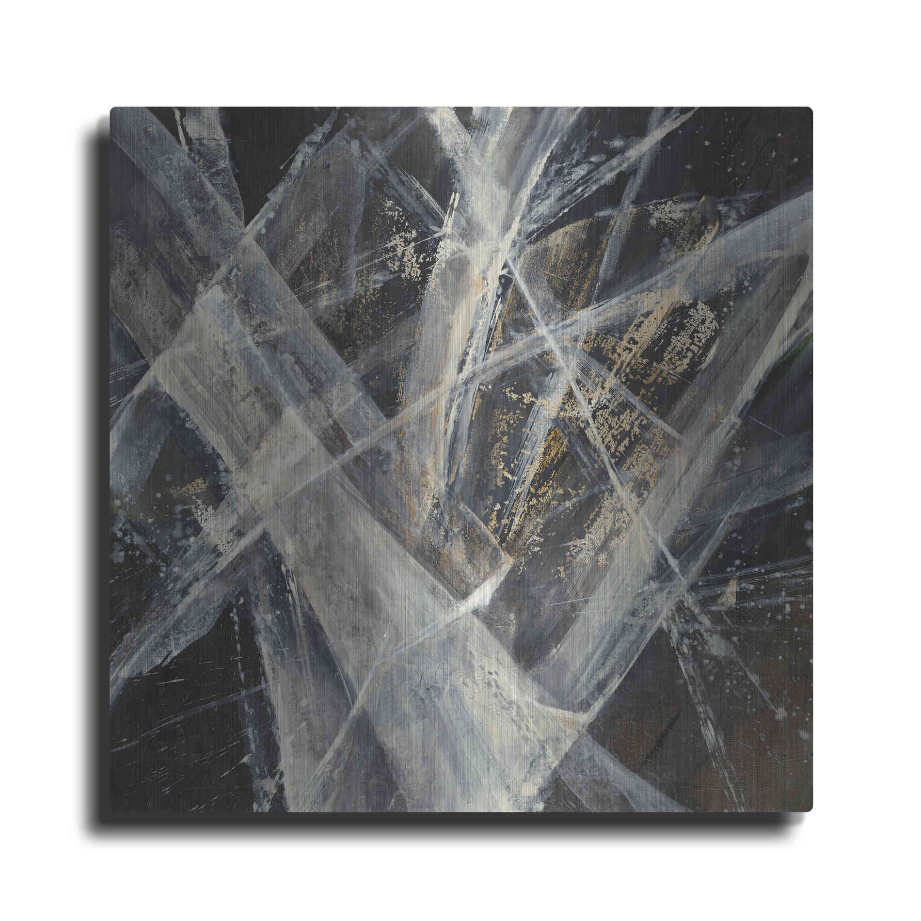 Luxe Metal Art 'Glacier I' by Albena Hristova, Metal Wall Art