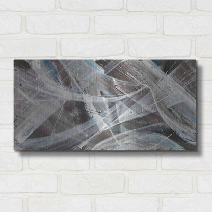 Luxe Metal Art 'Glacier VI' by Albena Hristova, Metal Wall Art,24x12