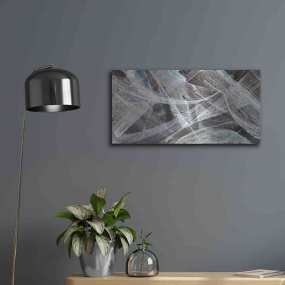 Luxe Metal Art 'Glacier VI' by Albena Hristova, Metal Wall Art,24x12