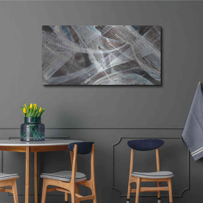 Luxe Metal Art 'Glacier VI' by Albena Hristova, Metal Wall Art,48x24