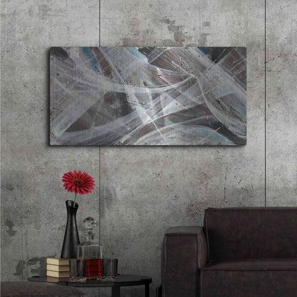 Luxe Metal Art 'Glacier VI' by Albena Hristova, Metal Wall Art,48x24
