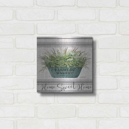 Luxe Metal Art 'Sweet Home' by Cindy Jacobs, Metal Wall Art,12x12