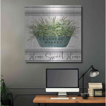 Luxe Metal Art 'Sweet Home' by Cindy Jacobs, Metal Wall Art,36x36