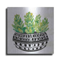 Luxe Metal Art 'Mud Cloth Succulent IV' by Cindy Jacobs, Metal Wall Art