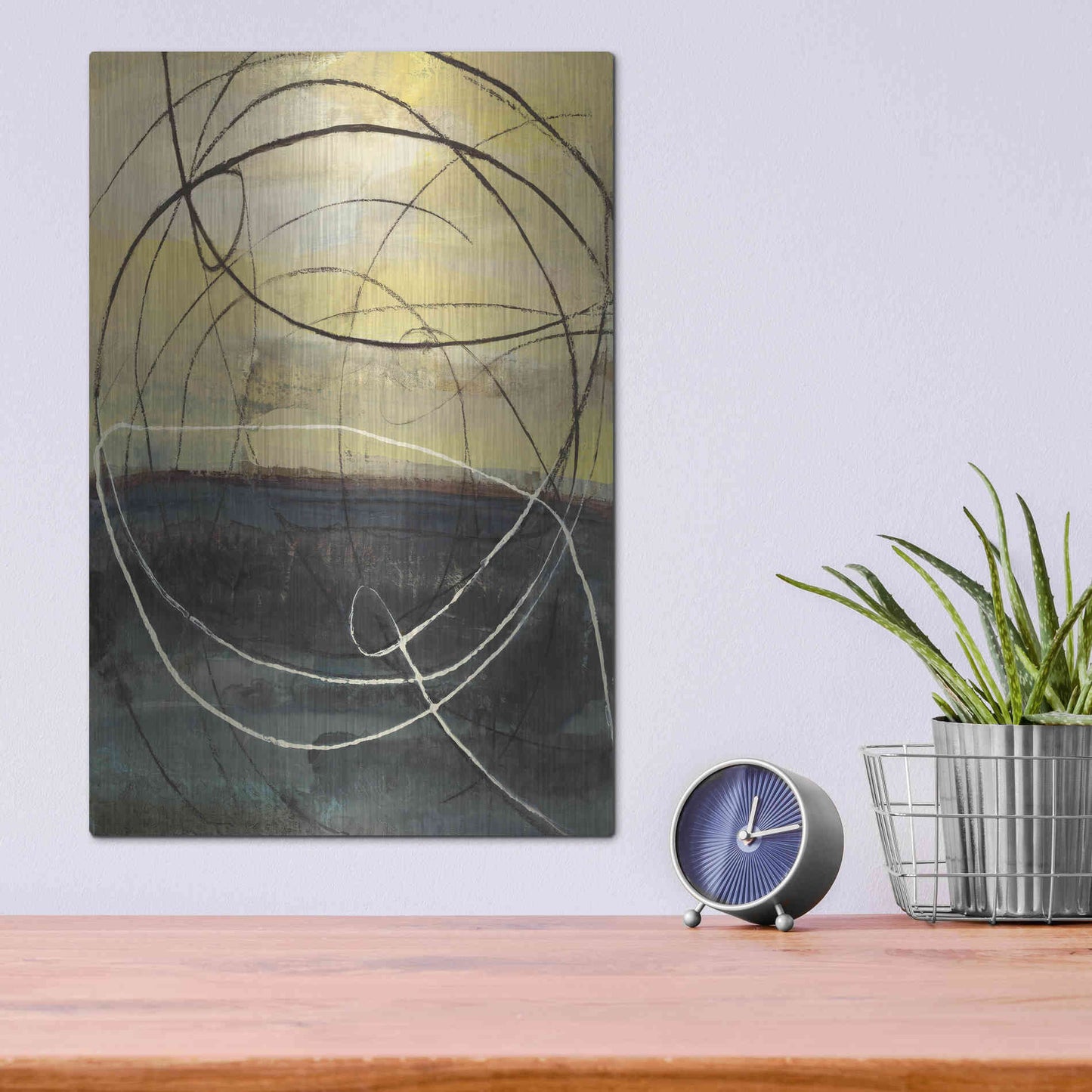 Luxe Metal Art 'At Dawn Crop' by Albena Hristova, Metal Wall Art,12x16
