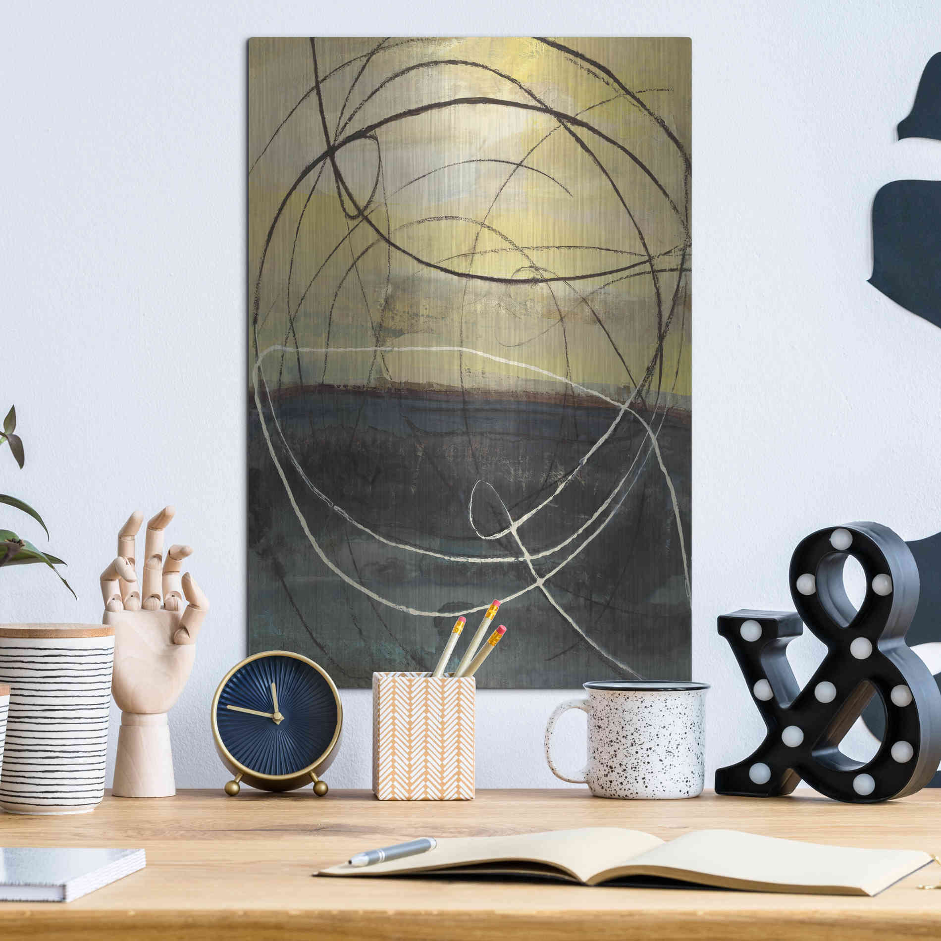 Luxe Metal Art 'At Dawn Crop' by Albena Hristova, Metal Wall Art,12x16